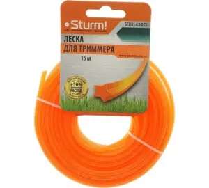Леска для триммера (4.0 мм; 15 м; звезда) Sturm GT3535-4.0-8-15 фото 1